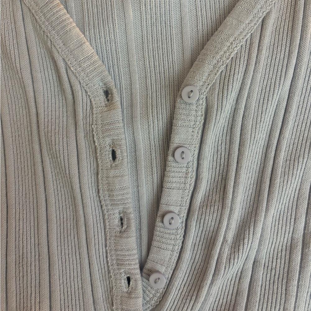 Blue Cropped Cardigan - Picture 5 of 5